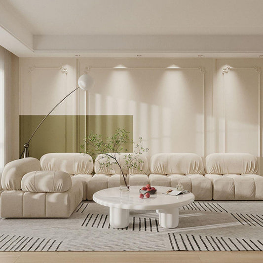 Mesa de café simple de madera redonda Nordic 4 patas Mesa de cóctel - 13.8 "H