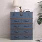 Rustic Leather Chest Vertical Chest with Drawers for Bedroom Clearhalo 'Bedroom Furniture' 'Dressers & Chests' 'dressers_chests' 'furn' 'furn_dressers_chests' 'Furniture' 1200x1200_e189db86-a37d-41d1-bdd1-61edbfab2128