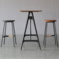 Modern Rectangle Bar Counter Table Wooden Dining Table with Metal Legs Clearhalo 'Bar Furniture' 'Bar Tables' 'bar_tables' 'furn' 'furn_bar_tables' 'Furniture' 'furniture_bar_tables' 'Kitchen & Dining Furniture' 1200x1200_e18b19e2-de1f-4fa1-9081-d7c06966747b