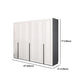 Modern Style Wooden Wardrobe Soft Close Door Wardrobe Closet with Drawer