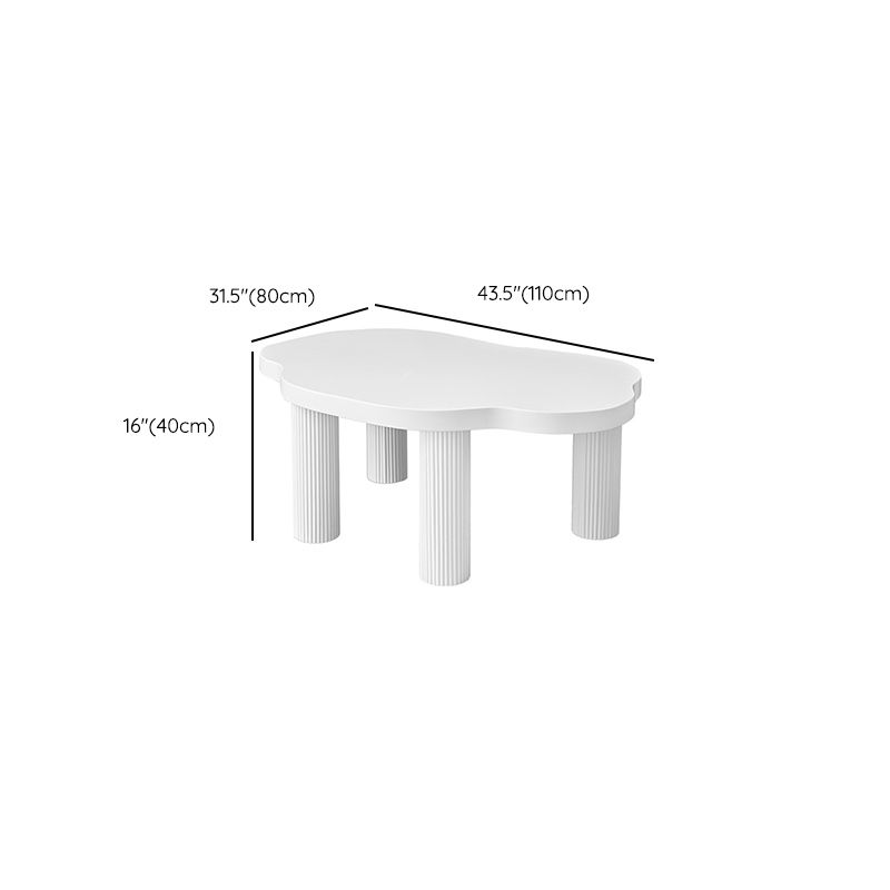 Contemporary White Coffee Cocktail Table Rectangle Wood Coffee Table Set Clearhalo 'Coffee & Accent Tables' 'Coffee Tables' 'coffee_tables' 'furn' 'furn_coffee_tables' 'Furniture' 'Living Room Furniture' 1200x1200_e18d07e4-8f00-45f4-ac72-0336792d5619