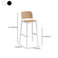 Contemporary Bar and Counter Stool Rattan Full Back Stool with 4 Legs Clearhalo 'Bar Furniture' 'Bar Stools' 'bar_stools' 'furn' 'furn_bar_stools' 'Furniture' 'furniture_bar_stools' 'Kitchen & Dining Furniture' 1200x1200_e18db150-338e-4739-b347-5ee01fabdd77