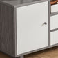12 "D Consolet de télévision en bois moderne Console ouverte Stand de télévision avec tiroirs et portes