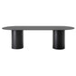 Contemporary Solid Wood Oval Shape Dining Table Kitchen Dining Table with Double Pedestal Base Clearhalo ' dining_table' 'Dining Tables & Seating' 'Dining Tables' 'furn' 'furn_dining_table' 'Furniture' 'furniture_dining_table' 'Kitchen & Dining Furniture' 'kitchen&dining_furn' 'kitchen' 'kitchen_dining_table' 1200x1200_e1903d18-9177-464c-8d86-dcf517ca6e9e