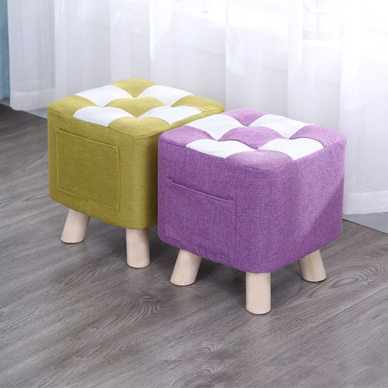 Red Modern Standard Plaid Pattern Trea Resistant for Living Room