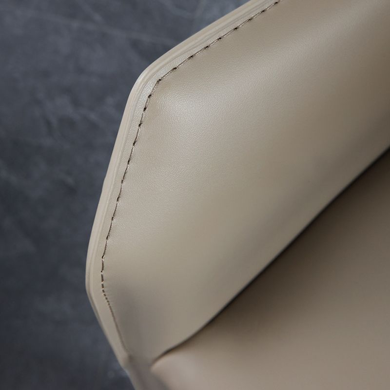 Silla de comedor tapizada moderna silla de acento de comedor de cuero falso