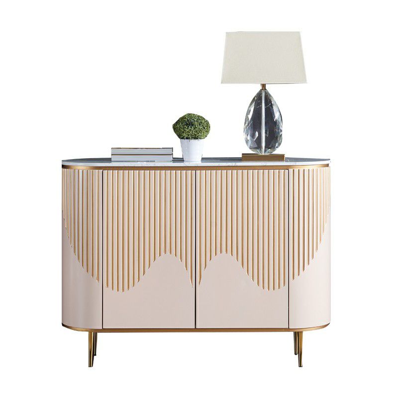 Sideboard a buffet moderni con cassetti in legno ingegnerizzato e deposito per sala da pranzo