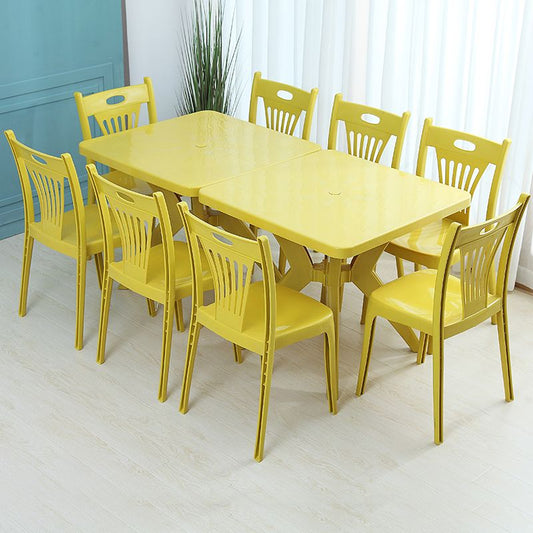 Nordic Style Dining Chairs Plastic Dining Armless Side Chair for Kitchen (Set of 4) Clearhalo ' kitchen&dining_furn' 'Dining Chairs' 'Dining Tables & Seating' 'dining_chair' 'furn' 'furn_dining_chair' 'Furniture' 'furniture_dining_chair' 'Kitchen & Dining Furniture' 'kitchen' 1200x1200_e195195c-398d-44b4-8d92-7e01baa639b7