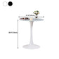 Round Dining Table Contemporary Dining Table with Tulip Base