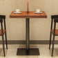 Solid Wood Industrial Dining Table Brown Square Table with Metal Base for Dinning Room Clearhalo ' dining_table' 'Dining Tables & Seating' 'Dining Tables' 'furn' 'furn_dining_table' 'Furniture' 'furniture_dining_table' 'Kitchen & Dining Furniture' 'kitchen&dining_furn' 'kitchen' 'kitchen_dining_table' 1200x1200_e1988b57-a977-43ee-961d-872d63589993