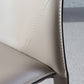 Designer Style Home Solid Back Dining Chair Matte Finish Leather Side Chair