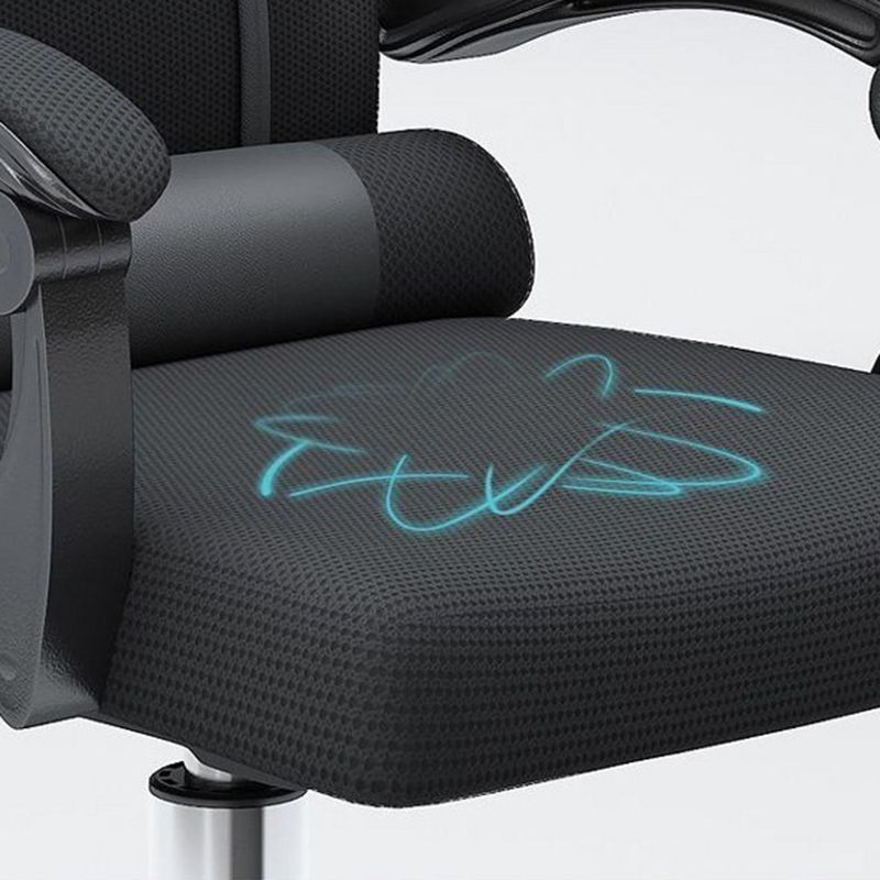 Ergonomische gestoffeerde taakstoel Moderne Home Bureau -stoel met wielen