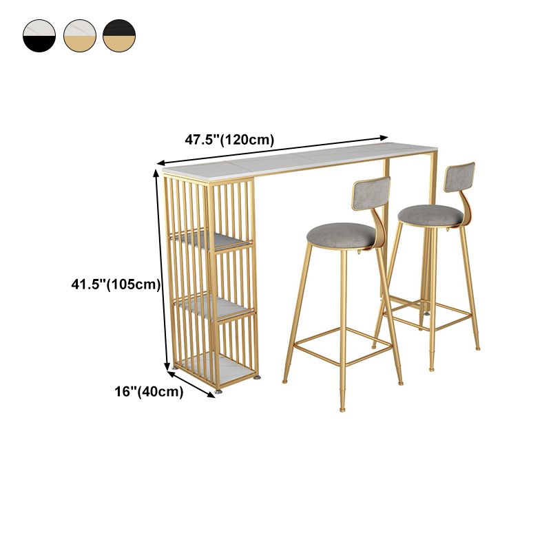 Contemporary Bar Counter Table Sintered Stone Table for Kitchen Clearhalo 'Bar Furniture' 'Bar Tables' 'bar_tables' 'furn' 'furn_bar_tables' 'Furniture' 'furniture_bar_tables' 'Kitchen & Dining Furniture' 1200x1200_e19bea3b-b86b-448a-8b99-24f25c74e0e6