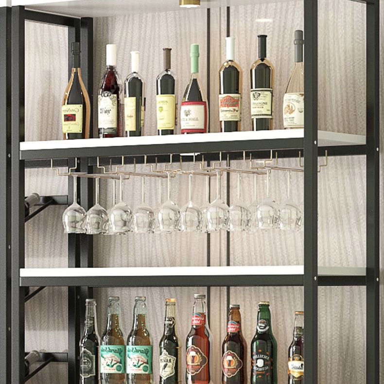 Contemporary Floor Bottle Wine Rack Single Black Metal Wine Holder Clearhalo 'furn' 'furn_wine_racks' 'Furniture' 'Kitchen & Dining Furniture' 'Wine Racks' 'wine_racks' 1200x1200_e19cf5c7-7b4a-4557-b37b-e369f673c2b4