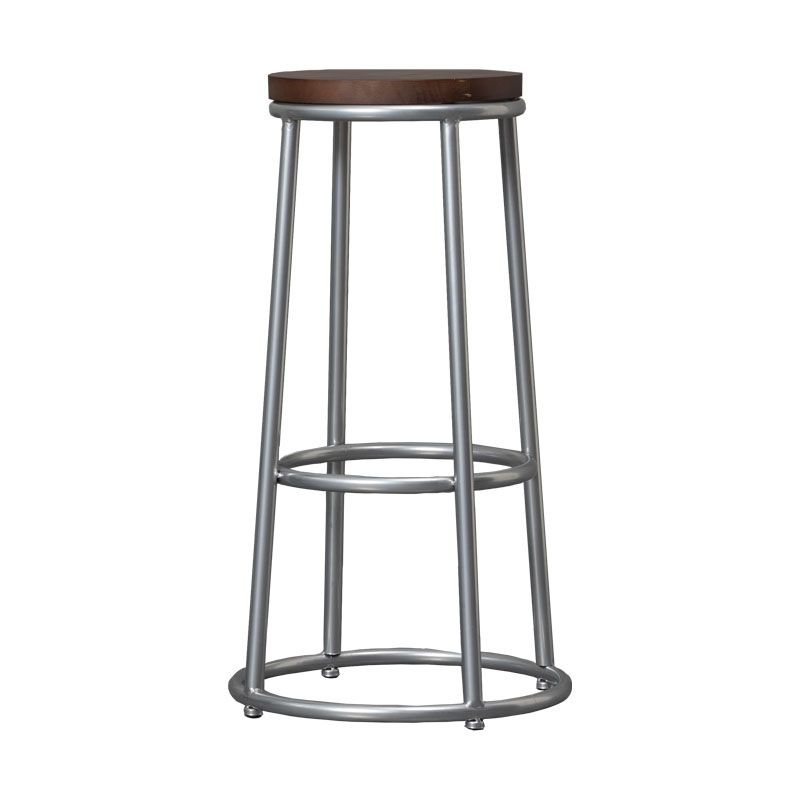 Modern Style Iron Bar Stool with Metal Footrest Simple Bar Stool for Bar Clearhalo 'Bar Furniture' 'Bar Stools' 'bar_stools' 'furn' 'furn_bar_stools' 'furniture_bar_stools' 'Kitchen & Dining Furniture' 'kitchen&dining_furn' 'kitchen' 'kitchen_furn' Furniture' 1200x1200_e19d25a4-1b00-4100-ba43-b9325002cb0f