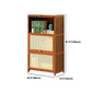 Brown Color Barrister Bookcase Contemporary Bamboo Bookcase for Home Office Clearhalo 'Bookcases' 'furn' 'furn_bookcases' 'Furniture' 'furniture_bookcases' 'kitchen' 'kitchen_bookcases' 'Living Room Furniture' 'Office Furniture' 1200x1200_e19ee248-324f-4730-b8bd-2c8a9c180778