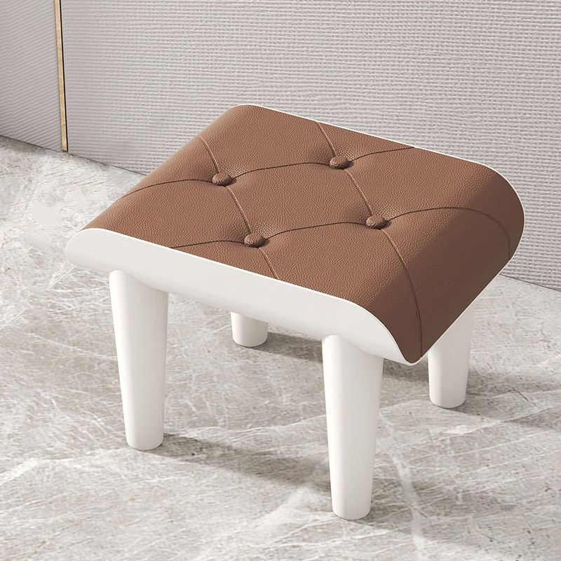 Faux Leather Pouf Whole Colored Modern Tufted Rectangle Stain Resistant Ottoman Clearhalo 'furn' 'furn_ottomans_poufs' 'Furniture' 'Living Room Furniture' 'Ottomans & Poufs' 'ottomans_poufs' 1200x1200_e1a1747e-f4f3-4dab-a7be-ff32f581a462