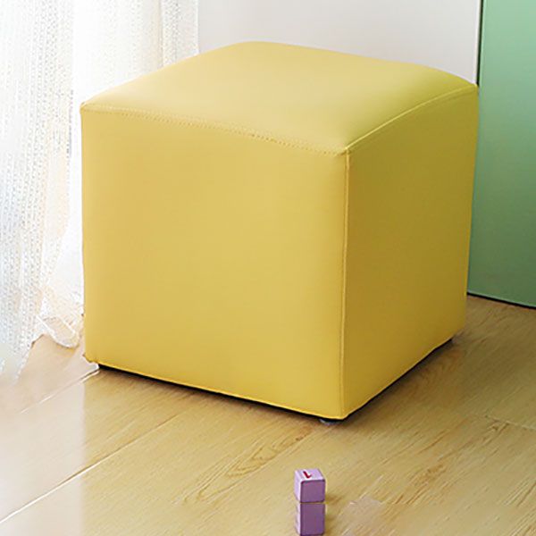 Modern Pure Color Cube Sqaure Faux Leather Cube for Living Room Clearhalo 'furn' 'furn_ottomans_poufs' 'Furniture' 'Living Room Furniture' 'Ottomans & Poufs' 'ottomans_poufs' 1200x1200_e1a19cfe-a04f-4984-94c2-7f7af0844f62