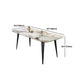 Modern Style Set 1/4/5/7 Pcs with Rectangle Dining Table and Wingback Chairs Clearhalo 'Dining Room Sets' 'Dining Tables & Seating' 'dining_room_set' 'furn' 'furn_dining_room_set' 'Furniture' 'Kitchen & Dining Furniture' 1200x1200_e1a1cfc5-46ff-4fae-92b6-3649cbb8b03d