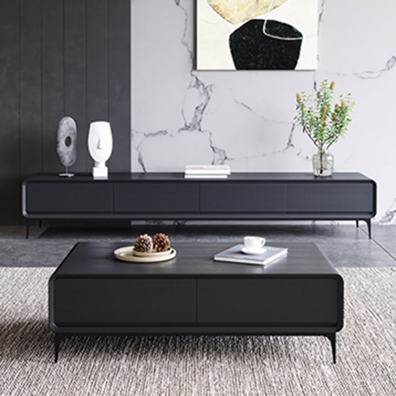 Zeitgenössischer TV -Ständer geschlossene Speicher -TV -Konsole mit Schubladen