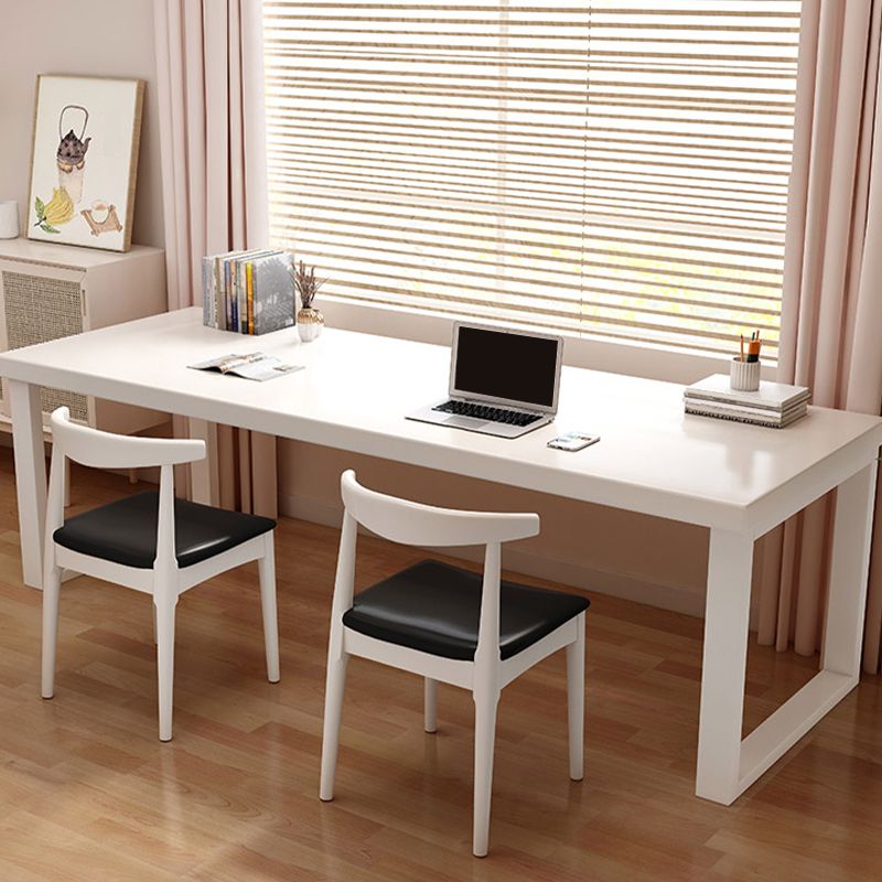 Contemporary Style Office Desk Rectangular Shape Task Desk with 2 Legs Clearhalo 'furn' 'furn_office_desk' 'Furniture' 'Office Desks' 'Office Furniture' 'office_desk' 1200x1200_e1a3a8fd-84a0-4d8f-8730-6f3f9caca652