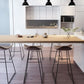 Modern Backrest Armless Counter Stool Upholstered Bar Stool with Metal Base