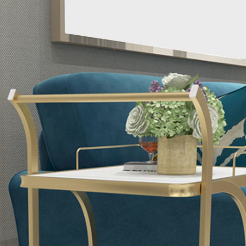 Contemporary Prep Table Rolling Rectangle Metal Prep Table for Kitchen Clearhalo 'furn' 'furn_kitchen_islands_carts' 'Furniture' 'Kitchen & Dining Furniture' 'Kitchen Islands & Carts' 'kitchen_islands_carts' 1200x1200_e1a5f7a7-c6ce-4257-ae2f-eb3dfd595ce6