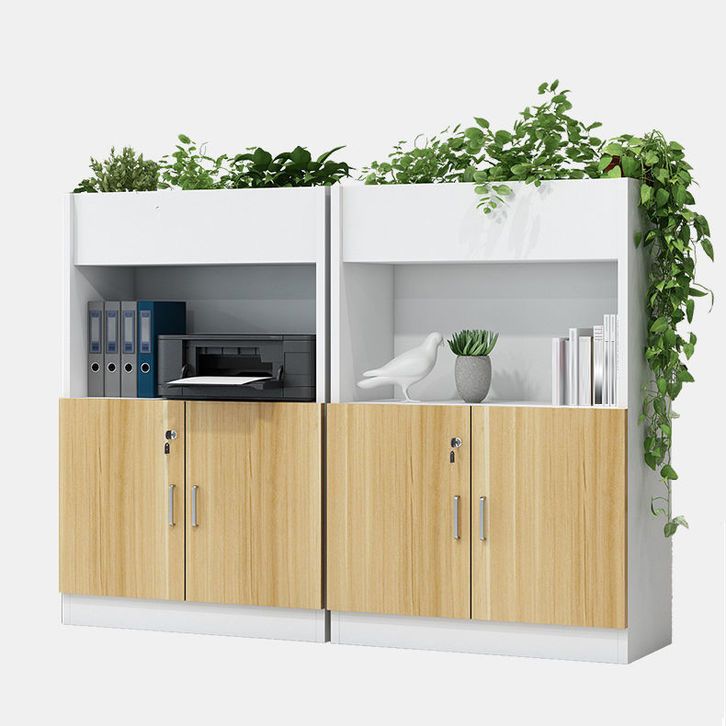 Archivo de madera de archivos verticales modernos de mediados de siglo para la oficina en casa