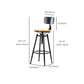 Solid Wood Counter Stool Industrial Adjustable Height Stool for Living Room Clearhalo 'Bar Furniture' 'Bar Stools' 'bar_stools' 'furn' 'furn_bar_stools' 'Furniture' 'Kitchen & Dining Furniture' 1200x1200_e1a8a873-8b1d-46ad-bc55-e108f4a48422