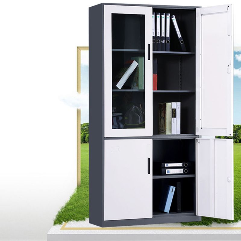 Modern File Cabinet Storage Shelves Color Block File Cabinet for Home or Office