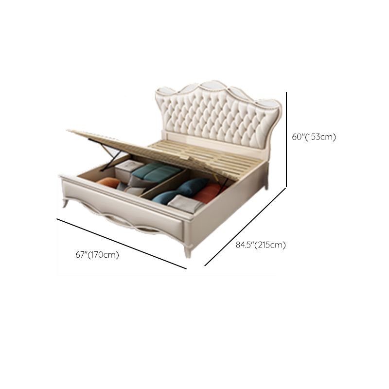 Victoriaans verstelbare hoogte bed gestoffeerd hoofdeinde standaardbed