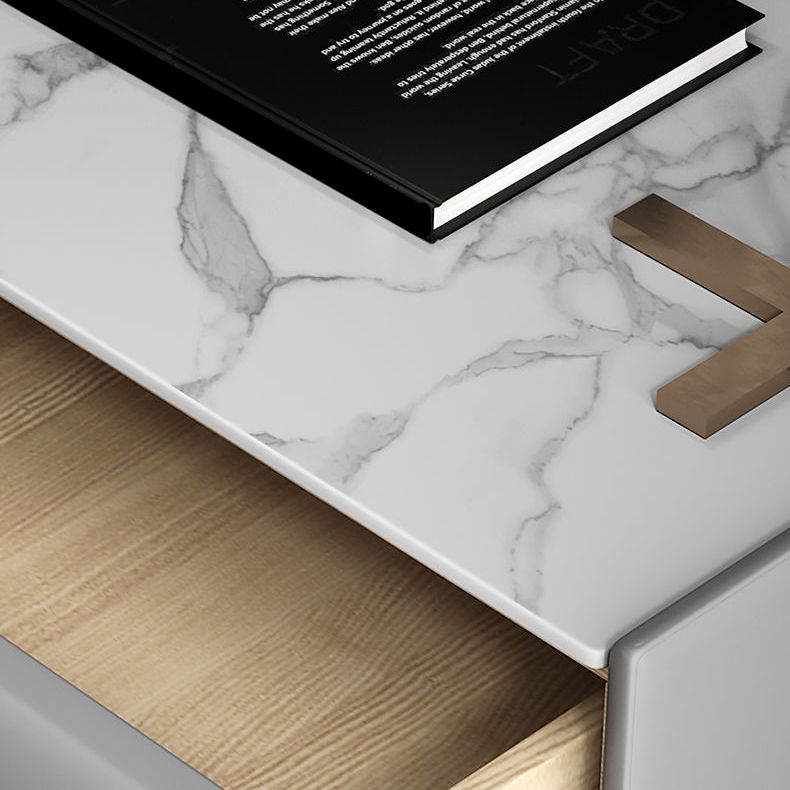 2 tiroirs Accent Contemporain Table table de nuit