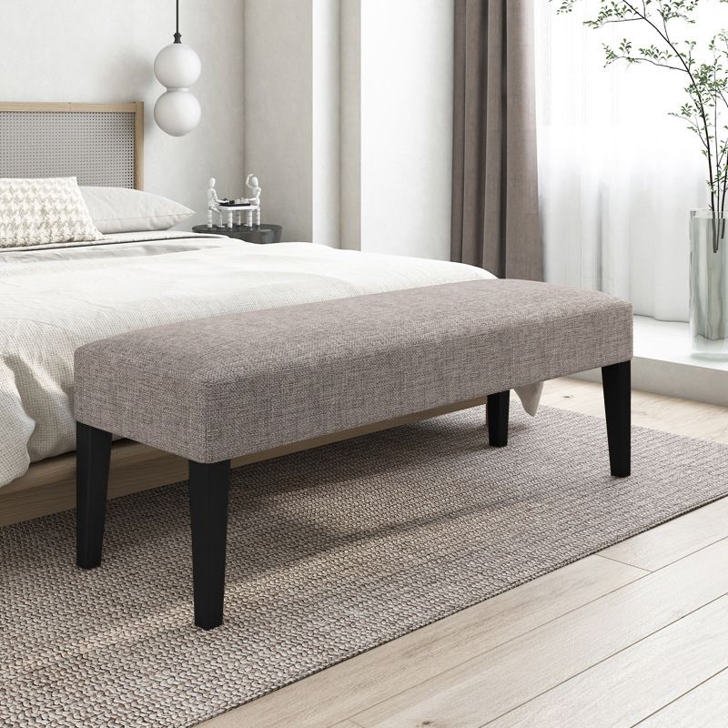 15.7" W Modern Manufactured Wood Bench Cushioned Seating Bench Clearhalo 'Benches' 'Chairs & Seating' 'furn' 'furn_benches' 'Furniture' 'Living Room Furniture' 1200x1200_e1aca255-7d9e-4ab8-b112-867152fd57a4