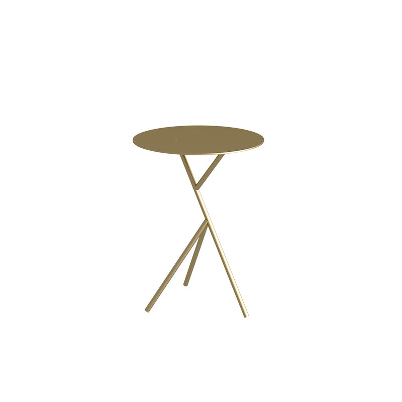 Midden-eeuwse metalen ronde bovenste zijtabel 22.8-inch abstracte eindtabel