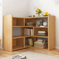 Engineered Wood Standard Bookshelf Contemporary Closed Back with Shelves