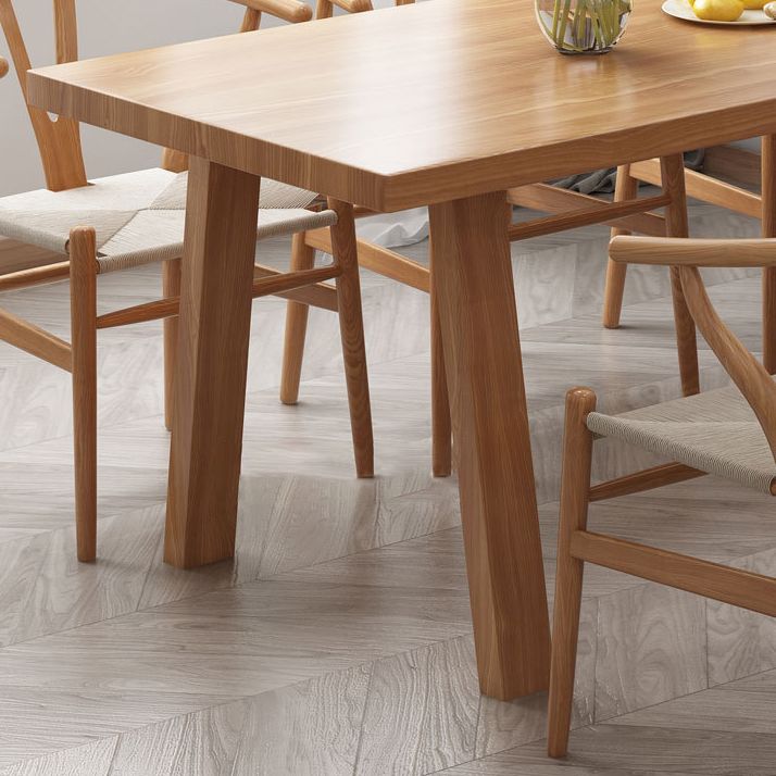 Solid Wood Top Dining Table Traditional Luxury Table with 4 Legs Clearhalo 'Dining Tables & Seating' 'Dining Tables' 'dining_table' 'furn' 'furn_dining_table' 'Furniture' 'furniture_dining_table' 'Kitchen & Dining Furniture' 1200x1200_e1addfdc-1eca-4e30-b4ff-21c5aaa81efa