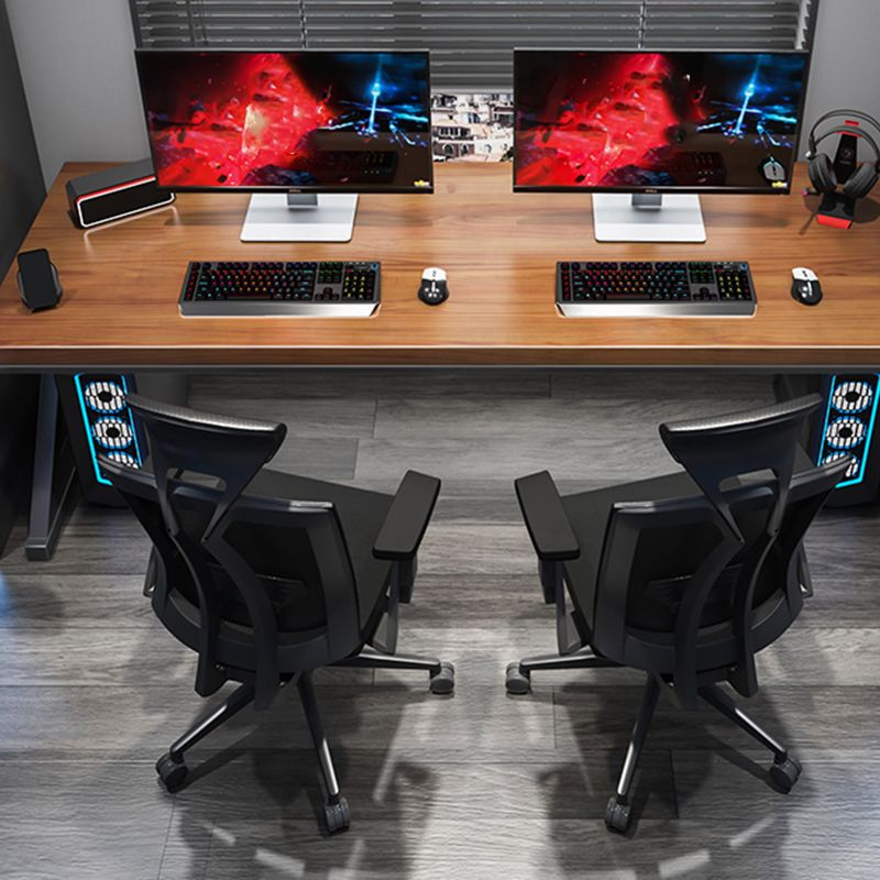 Modern Solid Wood Rectangular Writing Desk Sled Base 29.53" Tall Office Desk