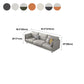 Glam Cushions Standard Pillow Top Arm 3-seater Faux Leather Sofa Clearhalo 'furn' 'furn_sofas' 'Furniture' 'Living Room Furniture' 'Sofa' 'sofas' 1200x1200_e1b0166d-2c39-4923-b2b5-c6a70258c193