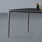 Rectangle Sintered Stone Dining Table Industrial Style 4 Legs Base Table for Home Clearhalo ' dining_table' 'Dining Tables & Seating' 'Dining Tables' 'Furniture' 'furniture_dining_table' 'Kitchen & Dining Furniture' 'kitchen&dining_furn' 'kitchen' 'kitchen_dining_table' 1200x1200_e1b0e9b2-69c6-4e8f-a5fc-958b6a1a6ef3