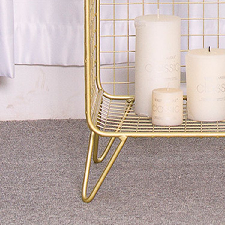 メタルベッドサイドキャビネットグラムアクセントテーブルベッドルーム用のナイトスタンド