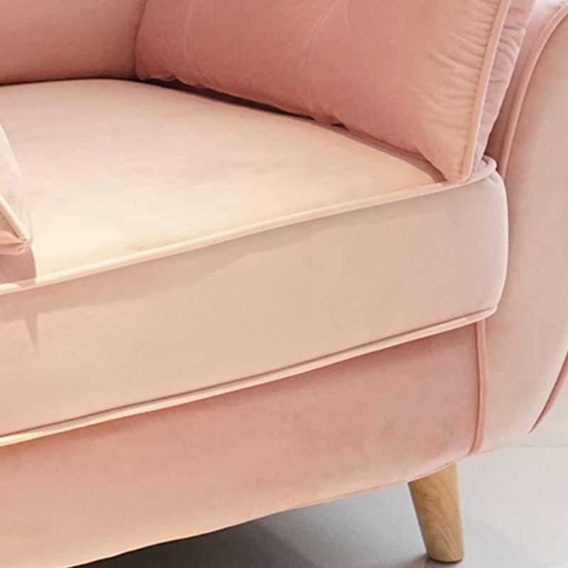 Divano standard contemporaneo set di divano braccio svasato con cuscini