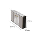 Server in pietra sinterizzato con top white glam con porta e cassetto