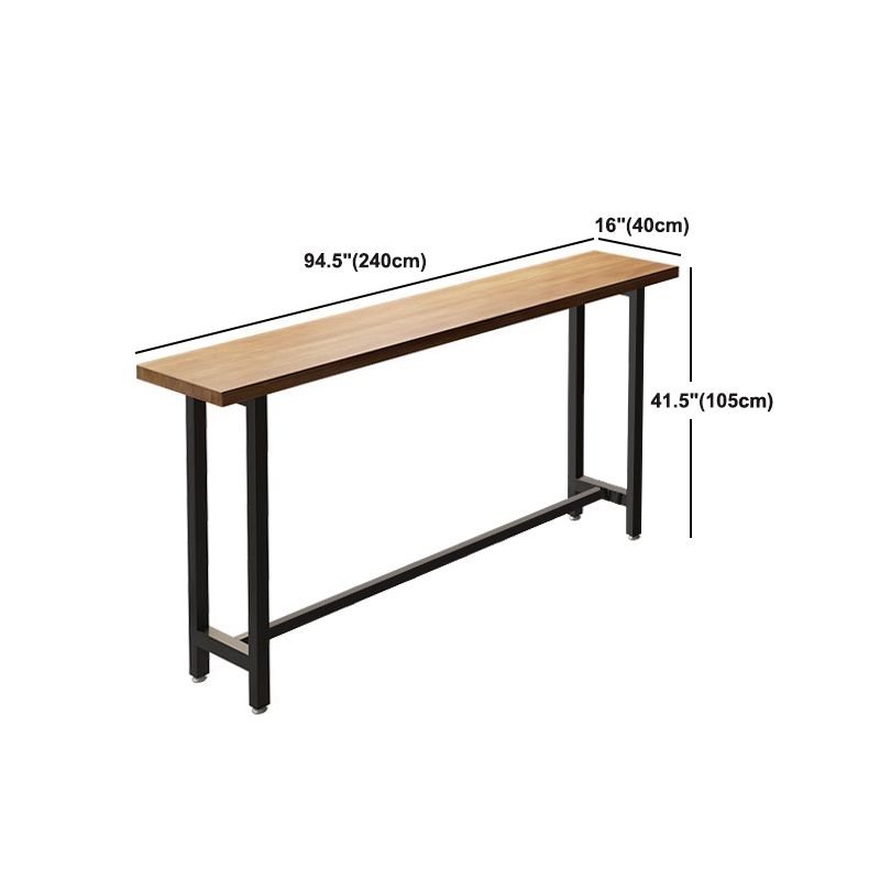 Juego de mesa de Bar moderno de 1/7 piezas, mesa de mostrador de madera rectangular para tienda de té con leche