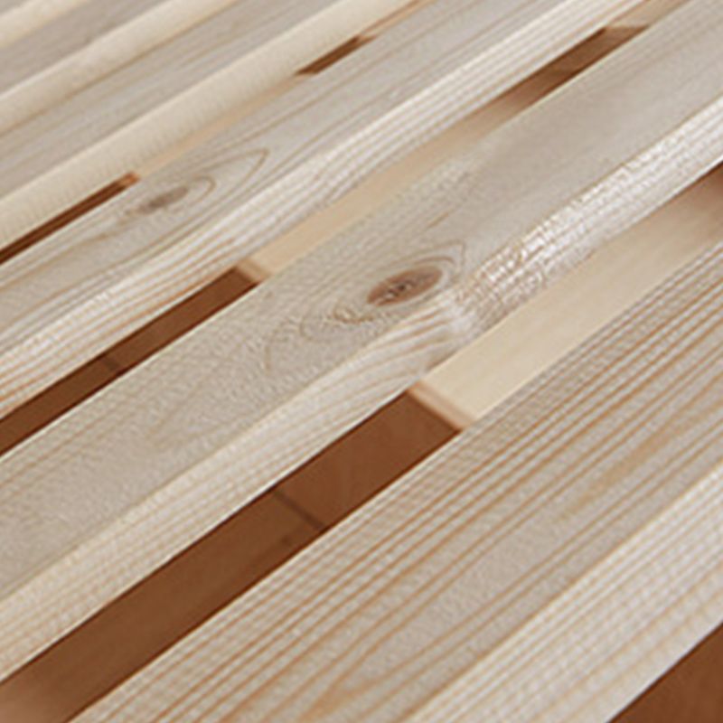 84.65 inch Wide Glam Bed Frame Solid Wood Bed with Headboard