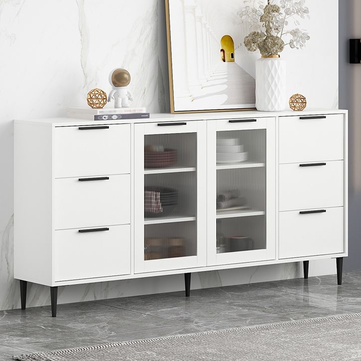 Living Room 32-inch Height Sideboard Contemporary Style Artificial Wood Cupboard Clearhalo 'buffet_sideboard' 'Buffets & Sideboards' 'furn' 'furn_buffet_sideboard' 'Furniture' 'furniture_buffet_sideboard' 'Kitchen & Dining Furniture' 1200x1200_e1b84c08-f9dd-4165-886d-305eabfd059b