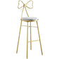 Upholstered Armless Glossy Bar Stools With Cushion And Metal Legs Clearhalo 'Bar Furniture' 'Bar Stools' 'bar_stools' 'furn' 'furn_bar_stools' 'furniture_bar_stools' 'Kitchen & Dining Furniture' 'kitchen&dining_furn' 'kitchen' 'kitchen_furn' Furniture' 1200x1200_e1ba2d67-794c-46a5-bf43-246c1eac50b6