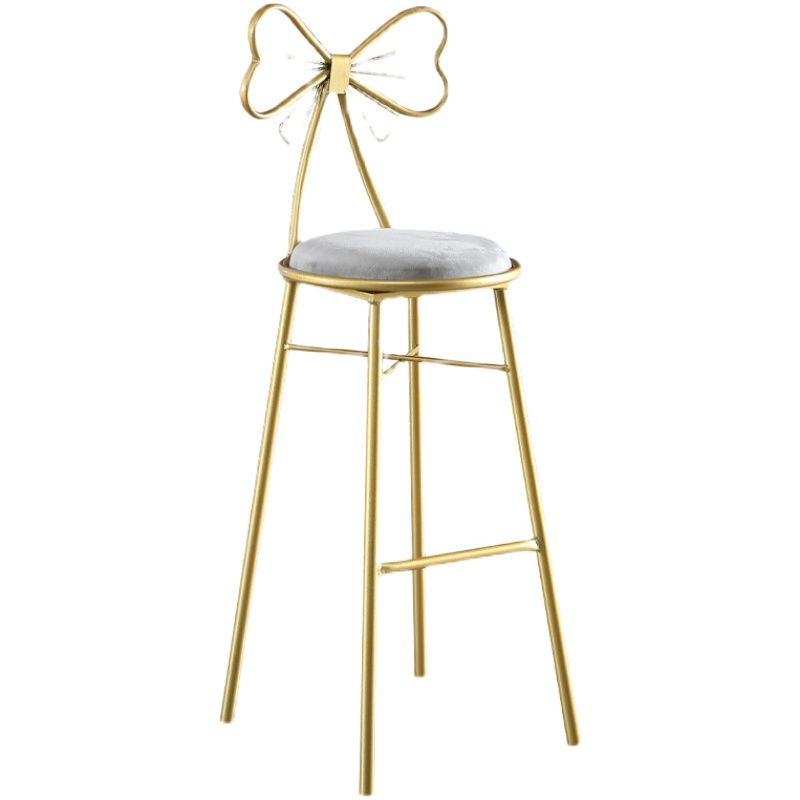 Upholstered Armless Glossy Bar Stools With Cushion And Metal Legs Clearhalo 'Bar Furniture' 'Bar Stools' 'bar_stools' 'furn' 'furn_bar_stools' 'furniture_bar_stools' 'Kitchen & Dining Furniture' 'kitchen&dining_furn' 'kitchen' 'kitchen_furn' Furniture' 1200x1200_e1ba2d67-794c-46a5-bf43-246c1eac50b6