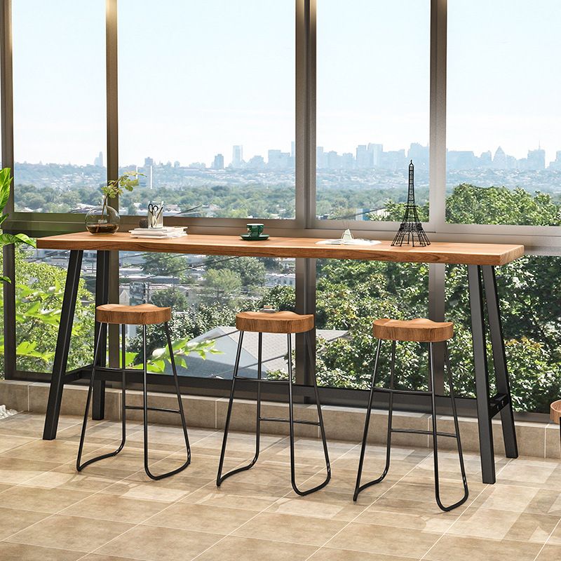Contemporary Backless Dining Stools Wood Bar Stools with Footrest Clearhalo 'Bar Furniture' 'Bar Stools' 'bar_stools' 'furn' 'furn_bar_stools' 'Furniture' 'Kitchen & Dining Furniture' 1200x1200_e1bbd80f-c629-4555-9e1e-2a6ea7be6592