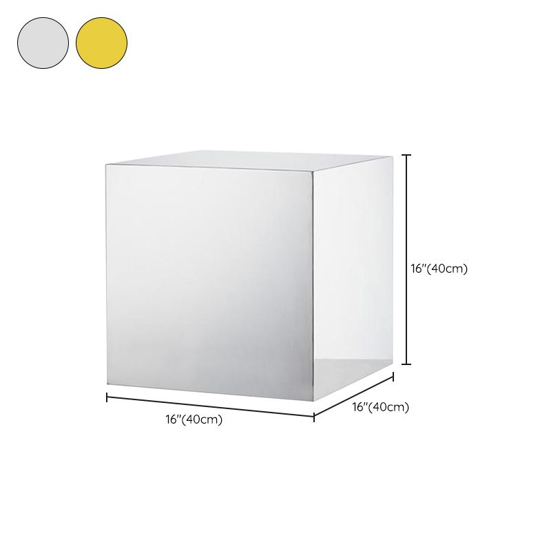 Square Plastic End Table Set Mirrored Block Side Table for Bedside Clearhalo 'Coffee & Accent Tables' 'End & Side Tables' 'end_side_tables' 'furn' 'furn_end_side_tables' 'Furniture' 'Living Room Furniture' 1200x1200_e1bc043f-d87c-41ff-9735-78b4bba6dedb