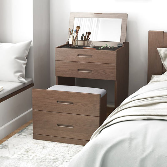 Massives Holz Make -up Eitelkeitsschkt